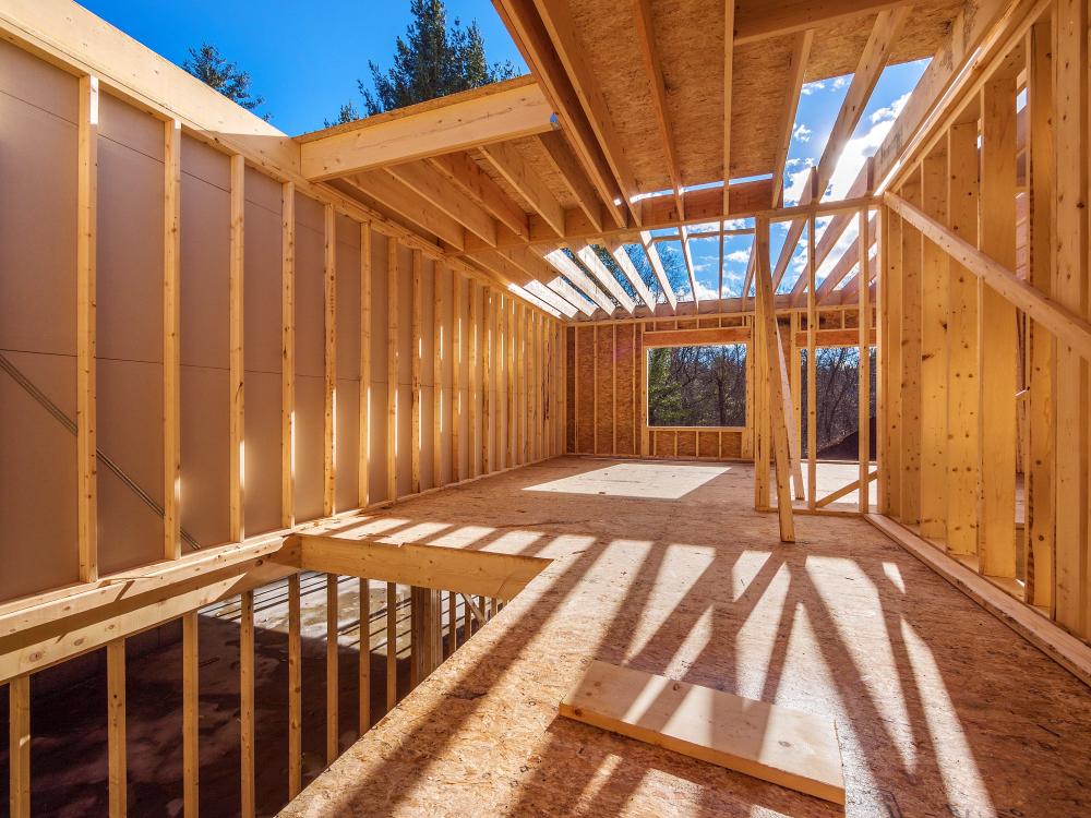 construction en bois près de Stoumont